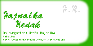 hajnalka medak business card